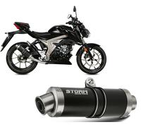 Full System Storm Mivv black Muffler Gp Steel Suzuki Gsx-r 125 2017 > 2020