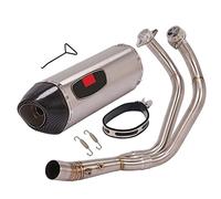 Full Systems Motorcycle Exhaust Escape Silencer Modify Front Link Pipe Muffler DB Killer For Yamaha R7 2021 2022
