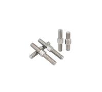 Full Threaded Bar Studs, 304 Stainless Steel Hex Head Double End Stud Bolt Left Right Threads Multiple Sizes M3 M4 M5 M6 M8 M10 M12 M14 M16(1 Pcs,M10x30)