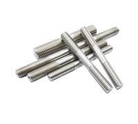 Full Threaded Bar Studs, Double End Threaded Rods M6 M8 M10 304 Stainless Steel 25mm-250mm GB901 1-10 pcs(M6x70 5pcs)