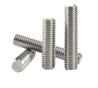 Full Threaded Rod 304 Stainless Steel Bolt Length Fully Metric Headless Bolts Thread Stud Rods Screws(200mm (2pcs),M6)