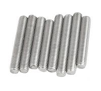 Full Threaded Rods, Stainless Steel Metric Full Thread Rod Headless Bolt Stud(M6x30mm(7PCS))