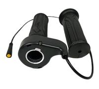 Full Throttle Ebike, 1 Pair Full Twist Throttle Ebike Portable Lightweight Twist with 3 Pin Waterproof Female End Connector for or Folding Electric Scooter