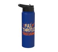 Full Throttle Freedom Wings Enthusiasm Stainless Steel Insulated Water Bottle