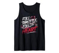 Full Throttle Full Heart Motocross Rider Tank Top