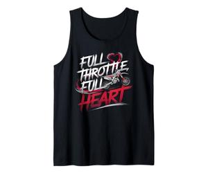 Full Throttle Full Heart Motocross Rider Tank Top