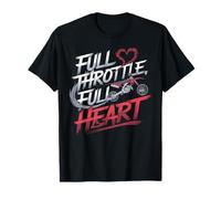 Full Throttle, Full Heart Motocross Spirit T-Shirt