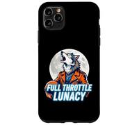 Full Throttle Lunacy Howling Biker Wolf Graphic Case for iPhone 11 Pro Max
