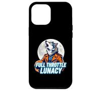 Full Throttle Lunacy Howling Biker Wolf Graphic Case for iPhone 12 Pro Max