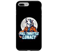 Full Throttle Lunacy Howling Biker Wolf Graphic Case for iPhone 7 Plus/8 Plus