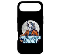 Full Throttle Lunacy Howling Biker Wolf Graphic Case for iPhone Air