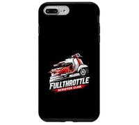 Full Throttle Scooter Retro Racing Two Wheel Rider Vintage Case for iPhone 7 Plus/8 Plus