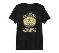 Full Time Dad Part Time Peacekeeper Police Officer Premium T-Shirt