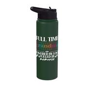 Full Time Grandma Powered by Love Mothers Day Stainless Steel Insulated Water Bottle