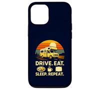 Full Time RVer Drive Eat Sleep Repeat Motorhome RV Camper Case for iPhone 12/12 Pro