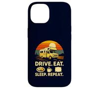 Full Time RVer Drive Eat Sleep Repeat Motorhome RV Camper Case for iPhone 14