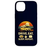 Full Time RVer Drive Eat Sleep Repeat Motorhome RV Camper Case for iPhone 14 Plus