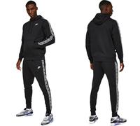 (Full Tracksuit, Large) Nike Aries Club Tape Mens Tracksuit In Black