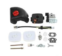 Full Tune-up Carburetor Kit Compatible With For Echo Trimmers Replacing For Zama Rb-k93 And A021001690 Parts Including Filter Cover Cleaner Case Spark Head Fuel Line For Grass Trimmer Repair Plastic