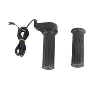 Full Twist Throttle for E-Bike, Electric Scooter, Bicycle - 3 Pin SM JST Female Plug, 12V 24V 36V 48V 52V 60V 72V Compatible, Right/Left Hand Grip for 22mm Handlebar (180cm Wire length)