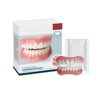 Full Upper and Lower Dentures Set - Easy Moldable False Teeth for Instant Smile Restoration, Comfortable DIY Denture Kit(1pcs)