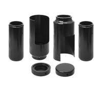 Full Upper Lower Fork Tube Cover Caps Kit Compatible With Harley-Davidson Street Bob 2006 2007 2008 2009 2010 2011 2012 2013 2014 2015 2016 2017