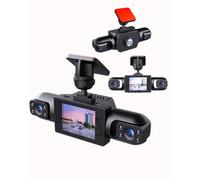 Full View Car Dashcam System, 2026 New 360° 4 Channel Dash,1080P Full HD Recording, G-Sensor, Loop Recording, Plug-in Power Wi-Fi/Night Vision/Loop Recording/Parking Monitor (Black)