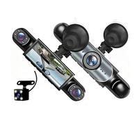 Full View Car Dashcam System,360° Full View 4 Channel Dash 1080P HD Dashcam, Parking Mode, G-Sensor, Loop Recording, 64GB Card Included for Taxi, Fleet, Family Vehicles