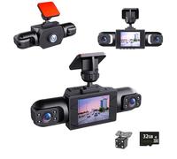 Full View Car Dashcam System, 360° Full View Car Dashcam System - 4 Channel Dash, 1080P Full HD Recording Car Dash Camera System with 32GB SD Card (Four lenses)
