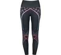 Full Volume by EMP Heart and Spider Web Leggings black S