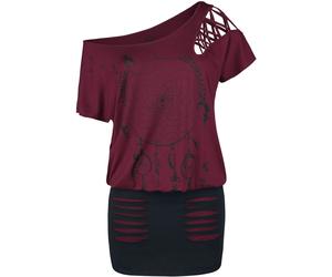 Full Volume by EMP Hold Loosely Mini Dress red L