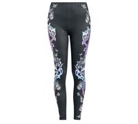 Full Volume by EMP Leggings With Skull And Butterfly Print Leggings black