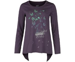 Full Volume by EMP Long-sleeved shirt with galaxy butterfly print Long-sleeve Shirt lilac S