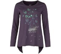 Full Volume by EMP Long-sleeved shirt with galaxy butterfly print Long-sleeved Top lilac M