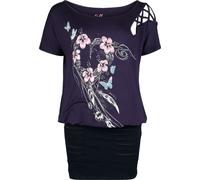 Full Volume by EMP Mini Dress purple black XL