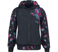 Full Volume by EMP Oversized between-seasons jacket with sweets print Mid-Season Jacket black S