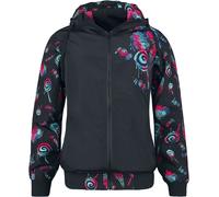 Full Volume by EMP Oversized between-seasons jacket with sweets print Mid-Season Jackets black S