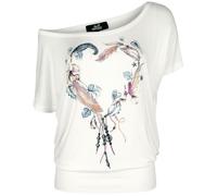 Full Volume by EMP White T-shirt with Crew Neck and Print T-Shirt white S