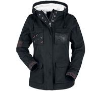 Full Volume by EMP Winter Jacket with Prints and Embroidery Winter Jacket black S