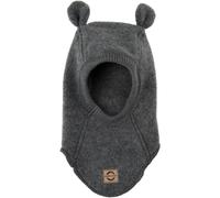 Full wool hood with ears for baby girl Mikk-Line Gris 18/24 mois