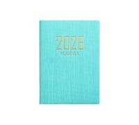Full Year Daily Planner Undated Planner -Diary 2026-2027 A7 Page, Diary Planner Notebook, Weekly and Monthly Journals, Hardcover, 7.8x10.6cm (Light green)