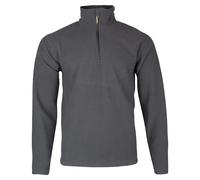 JACK PYKE Men's Fleece Pullover, Warm Half Zip Fleece Top, Lightweight Outdoor Fleece Jacket for Mens, Elasticated Cuffs, Extended Back, Field Jumper for Autumn, Winter, Hiking, Work - Charcoal L