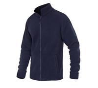 Full Zip Fleece Jacket, Unisex Winter Outerwear, Available in Royal Blue, Green, Grey, Black, Navy, Burgundy (UK, Alpha, L, Regular, Regular, Navy)