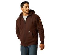 Full zip hooded sweatshirt Ariat Rebar Sherpa-Lined Marron S