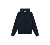 Full Zip Hooded Sweatshirt with Slub Effect M