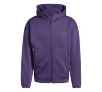 adidas Mens Z.N.E Full Zip Hoodie Aurora Plum M