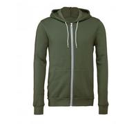 Full Zip Hoodie Bella + Canvas Bright Green XL