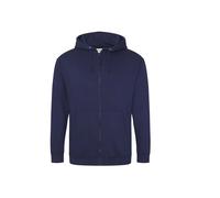 AWDis Just Hoods Men's Zoodie Hoodie, Blue (Oxford Navy), Large