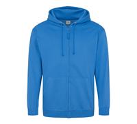 AWDis Just Hoods Men's Zoodie Hoodie, Blue (Sapphire Blue), Medium
