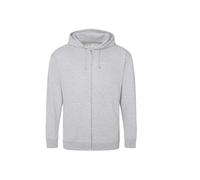 AWDis Just Hoods Men's Zoodie Hoodie, Grey (Heather Grey), XXX-Large
